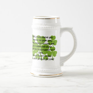 Jarra De Cerveza Boda irlandés Blessing Stein