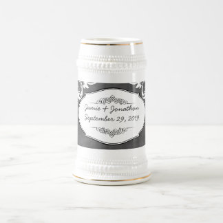 Jarra De Cerveza Bodas de tipografía de Chalkboard