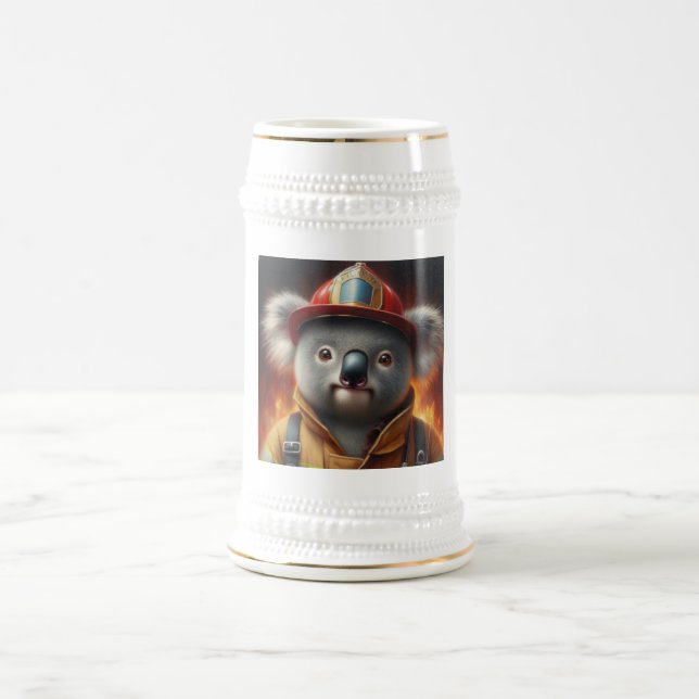 Jarra De Cerveza Bombero de Koala (Centro)
