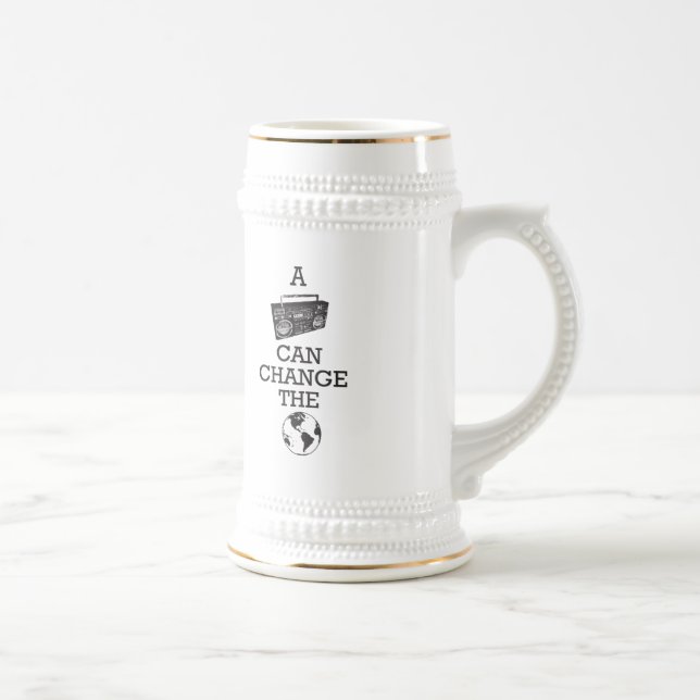 Jarra De Cerveza Boombox puede cambiar el mundo (Derecha)