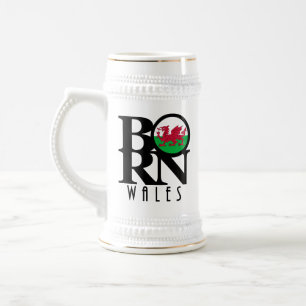 Jarra De Cerveza BORN Wales