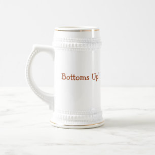 Jarra De Cerveza Bottoms Up Beer Stein
