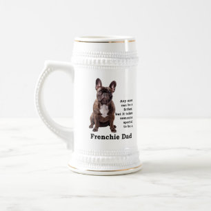 Jarra De Cerveza Brindle French Bulldog Dad