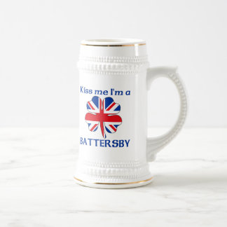 Jarra De Cerveza Británicos personalizados me besan que soy
