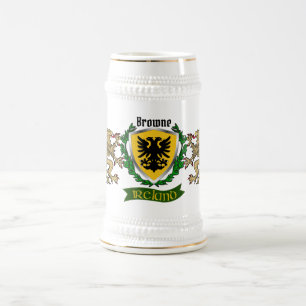 Jarra De Cerveza Browne Irish Shield personalizado