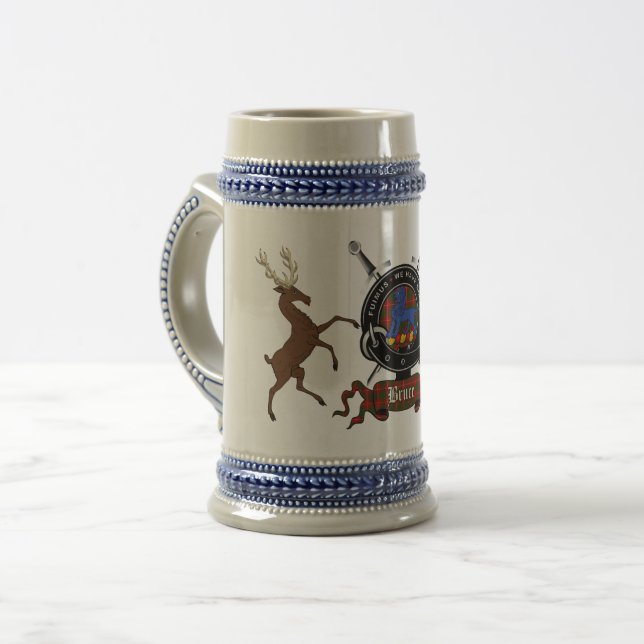 Jarra De Cerveza Bruce Clan Badge Stein (Anverso izquierdo)