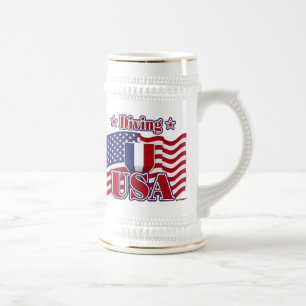 Jarra De Cerveza Buceo con EE.UU.