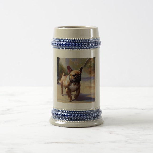 Jarra De Cerveza Bulldog francés (Centro)
