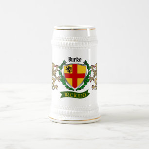 Jarra De Cerveza Burke Irish Shield personalizado