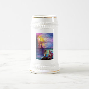 Jarra De Cerveza Caballeros medievales de PENDRAGON, Lago Sunset, F