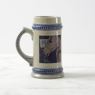 Jarra De Cerveza Caballo de arte pop