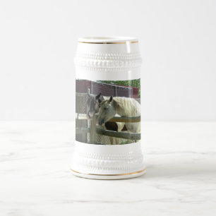 Jarra De Cerveza Caballos de granero