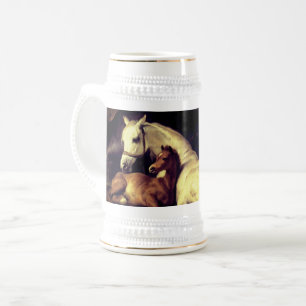 Jarra De Cerveza Caballos Landseer