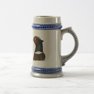 Jarra De Cerveza Cabeza del faisán de Ringneck