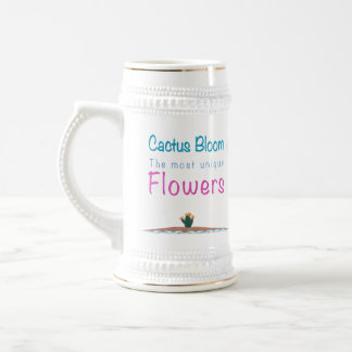 Jarra De Cerveza Cactus Bloom Las Flores Más Únicas