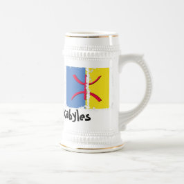 Jarra De Cerveza Caja sucia 3 Stein de la bandera de Kabylia