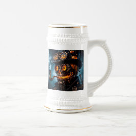 Jarra De Cerveza Calabaza de Halloween Steampunk Gótico