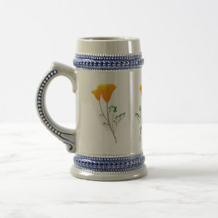 Jarra De Cerveza California Poppy Stein