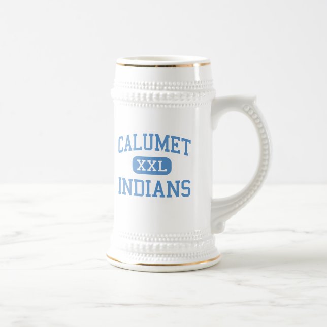 Jarra De Cerveza Calumet - indios - High School secundaria - (Derecha)