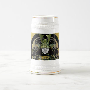 Jarra De Cerveza Cambiar tu foto, Samurai Helmet
