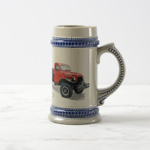 Jarra De Cerveza Camión antiguo Stein del carro del poder