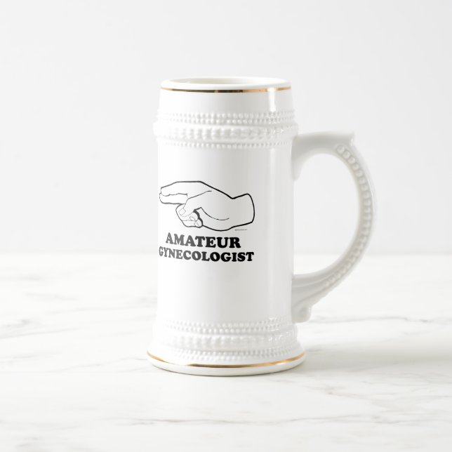 Jarra De Cerveza Camiseta AFICIONADA del GINECÓLOGO (Derecha)