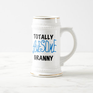Jarra De Cerveza Camisetas azules y regalos de la abuelita