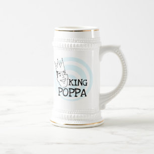 Jarra De Cerveza Camisetas y regalos del Rey Poppa