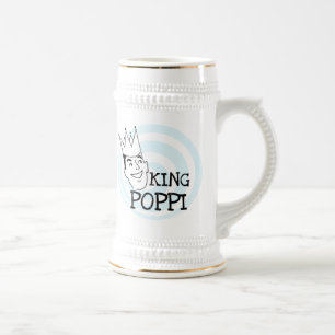 Jarra De Cerveza Camisetas y regalos del Rey Poppi