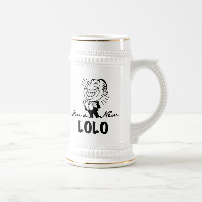 Jarra De Cerveza Camisetas y regalos nuevos Lolo sonrientes (Derecha)