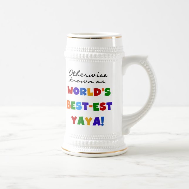 Jarra De Cerveza Camisetas y regalos Yaya más conocidos (Derecha)