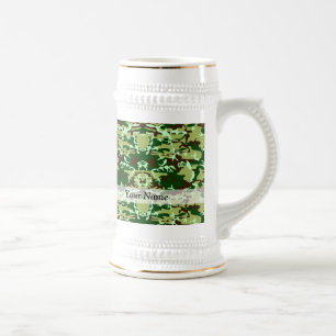 Jarra De Cerveza Camo verde