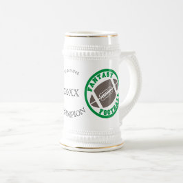 Jarra De Cerveza Campeón del fútbol de la fantasía