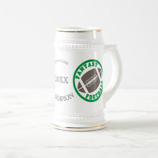 Jarra De Cerveza Campeón del fútbol de la fantasía