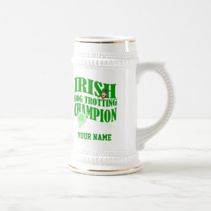 Jarra De Cerveza Campeón irlandés de trotando de bog,