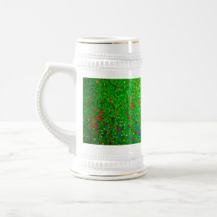 Jarra De Cerveza Campo de amapolas de Gustav Klimt