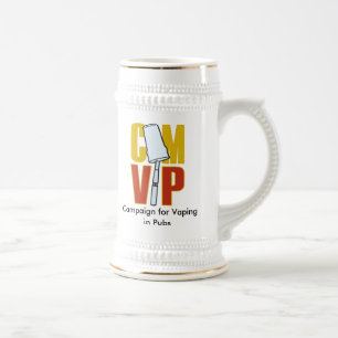 Jarra De Cerveza CAMVIP-Color, campaña para Vaping en Pubs