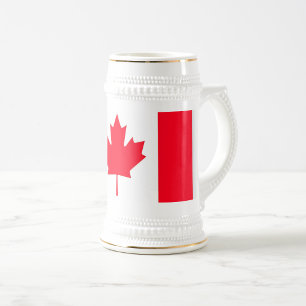 Jarra De Cerveza CANADÁ. Bandera canadiense. Patriótico. 