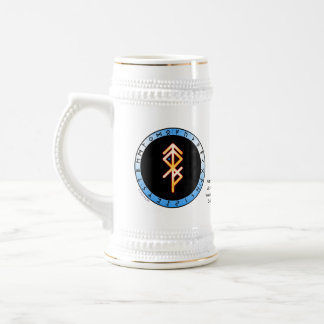 Jarra De Cerveza Cántaro para beber con runa de baile de la victori