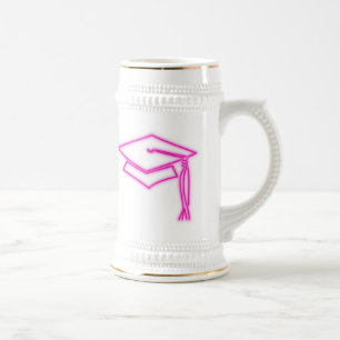 Jarra De Cerveza Capuchón de Neon Grad Stein rosa