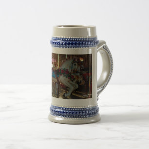Jarra De Cerveza Carrusel Carnaval Feria de Carnaval Caballo Merry