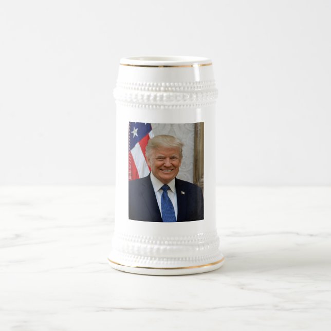 Jarra De Cerveza Casa Blanca del presidente estadounidense Donald T (Centro)