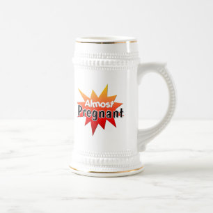 Jarra De Cerveza Casi Embarazada