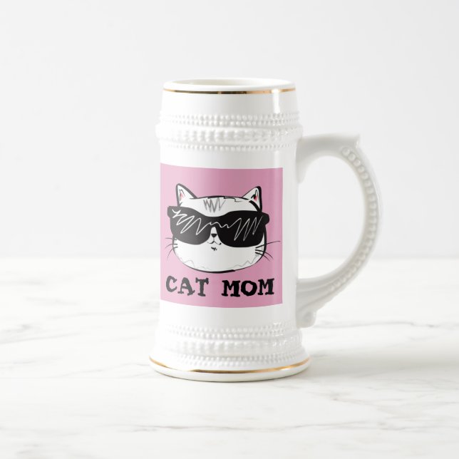 JARRA DE CERVEZA CAT MOM BEER STEIN (Derecha)