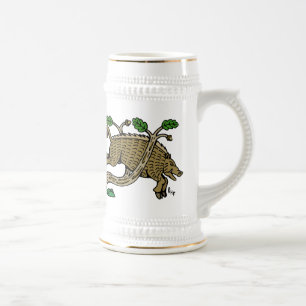 Jarra De Cerveza Caza de jabalí medieval