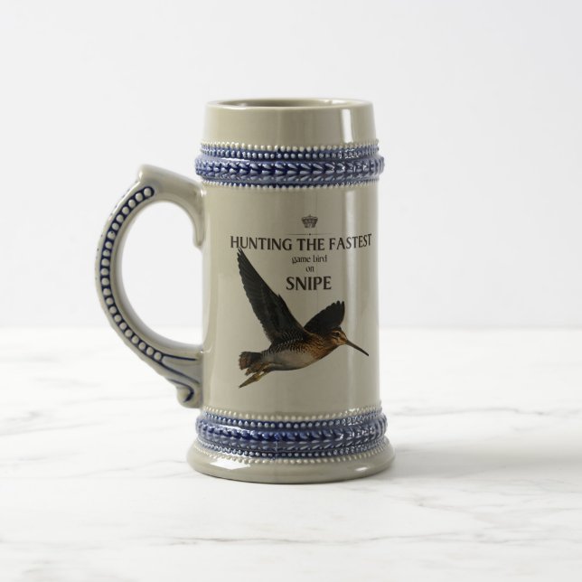 Jarra De Cerveza Cazar El Pájaro Más Rápido - El Snipe (Izquierda)