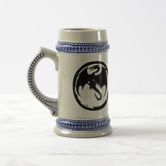 Jarra De Cerveza Cerebro de Dragon Negro (Izquierda)