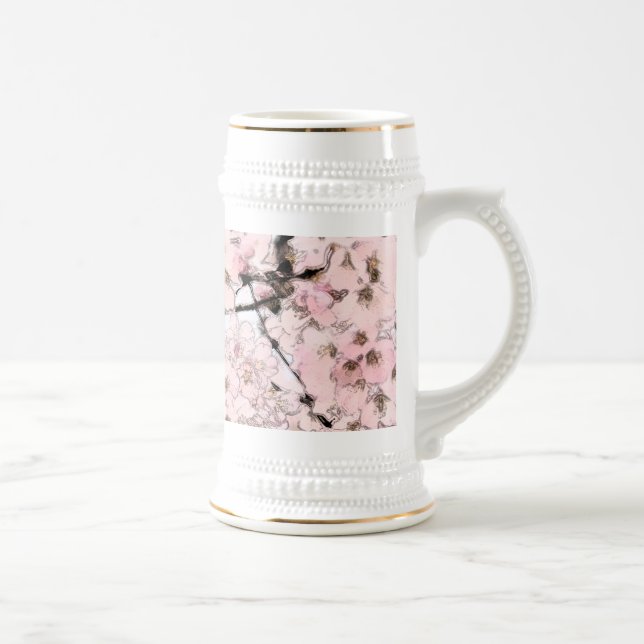 Jarra De Cerveza Cerezo en flor editado (Derecha)