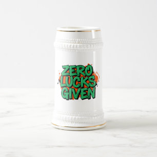 Jarra De Cerveza Cero burlas en el Día de San Patricio