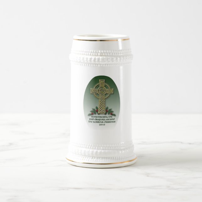 Jarra De Cerveza Cerveza de cerámica Stein del navidad irlandés de (Centro)
